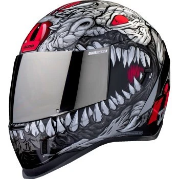 Capacete Icon Airform rosto inteiro - Kryola Kreep prata - MIPS - tamanho adulto GG - Imagem 1 de 4