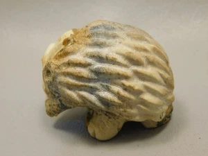 Hedgehog Figurine Stone Animal Carving Kalahari Jasper 2 inch #O3 - Picture 1 of 8
