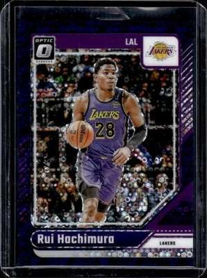 2024-25 Donruss Optic Rui Hachimura Fast Break Purple #18/99 Lakers - Image 1 of 2