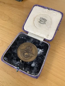 RAF Royal Air Force College Medal Medallion With Original Box - Picture 1 of 6