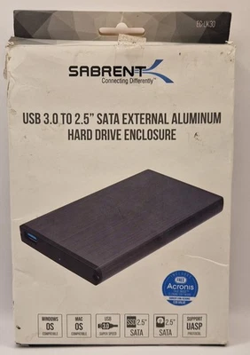 Festplattengehäuse Aluminium USB 3.0 zu 2.5" Sata extrene Festplatte Sabrent - Bild 1 von 3