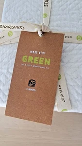 West Elm 100 % Bio Matelasse geprägt Elfenbein Kissenbezüge Standard Set 2 NEU - Bild 1 von 4