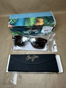 Maui Jim Onshore MJ798-01 Brown Chocolate Stripe HCL Bronze Polarisierte Sonnenbrille - Bild 1 von 12