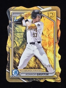 2024 Bowman Draft Konnor Griffin 1st Chrome Die-Cut Gold Nugget Prospect #17/49 - Picture 1 of 6