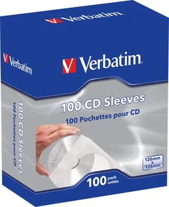 500 Verbatim Papiertaschen mit Fenster für je 1 BD / CD / DVD weiß - Bild 1 von 1