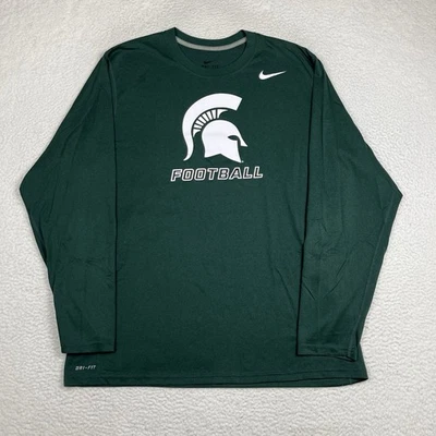 Nike Dri Fit Michigan State Fútbol Camiseta Manga Larga XL Dri-Fit Foto 1 de 4