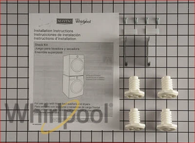 Nuevo kit de apilamiento de electrodomésticos de lavandería Whirlpool Maytag genuino OEM W10869845 Foto 1 de 3