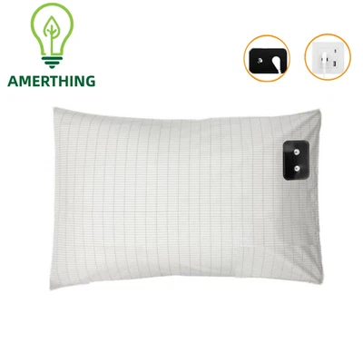 Fronha de aterramento com cabo de aterramento de 15 pés 20x30 polegadas terapia do sono alívio - Imagem 1 de 4