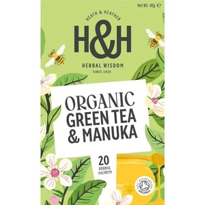 H&H Organic Green Tea with Manuka Honey - 20 Tea Bags - S30519 - Herbal Tea - Picture 1 of 8