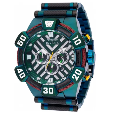 Reloj cronógrafo de cuarzo verde esmeralda Invicta Bolt Emerald X para hombre 52 mm 46349 Foto 1 de 4