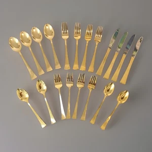 BARCLAY GENEVE GOLDEN ST. MORITZ 24 TEILIGES BESTECKSERVICE FÜR 4 - Bild 1 von 8