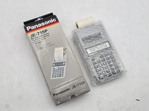 Calculadora impresora LCD de 10 dígitos Panasonic JE‐715P Openbox vintage - Imagen 1 de 5