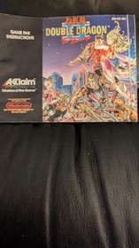 Double Dragon II 2 The Revenge  Nintendo NES Instruction Booklet Manual Only
