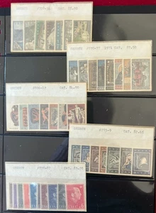 Greece 5 Mint Sets Between Scott 727/812 Very Lightly Hinged - Picture 1 of 1