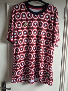 Brand New with Tags Adidas MLS Preshi US Captain America Shirt UK XL - Picture 1 of 9