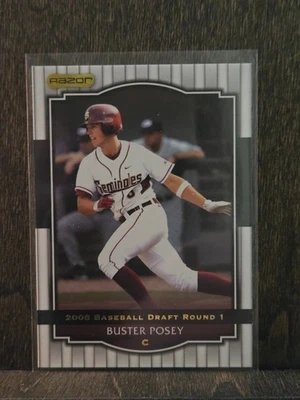 2008 Razor Signature Series Buster Posey #5 Rookie RC Card C - Image 1 of 2