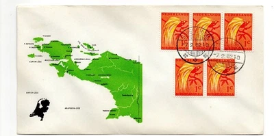 Netherlands New Guinea cover map New Guinea postmark SORONGDOOM - A029 - Image 1 of 2