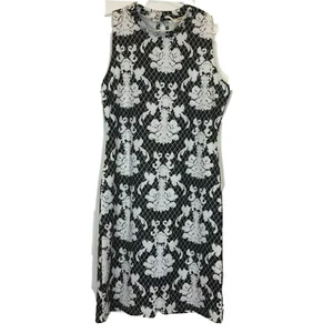 Teaberry Womens Size 8 Black/White Sleeveless Dress - Picture 1 of 4