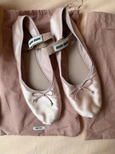 MIU MIU authentic pink ballet flat womens 41 - Picture 1 of 14