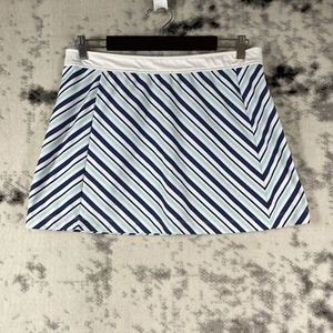 Wimbledon Skirt Womens Size Large Mini Striped Performance Stretch Tennis Golf - Picture 1 of 7