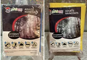 Saphirose Hooded Poncho Rain Coat Set Disposable Waterproof Camping - Picture 1 of 5