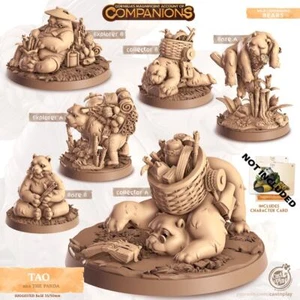 Panda Bear Miniatures by Castnplay, Dnd Miniature / Tabletop Miniature Panda - Bild 1 von 1