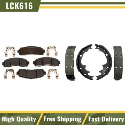 Juego de pastillas de freno delanteras traseras metálicas zapatas de freno para 2003 2004-2010 Mazda B2300 Foto 1 de 4