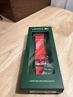 Lacoste Strap Band Red Pink Silicone Strap for Apple Watch 38mm/40mm New