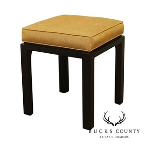 Mid Century Modern Ebonized Stool - Picture 1 of 11