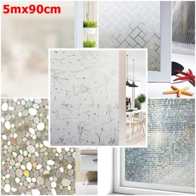 Sichtschutzfolie Milchglasfolie Fensterfolie Fenster Folie Selbstklebend 5Mx90cm - Bild 1 von 4