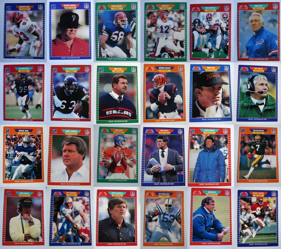 1989 Pro Set Football Cards Complete Your Set You U Pick From List 1-200 - Image 1 of 1