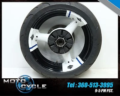 SUZUKI HAYABUSA GSXR 1300 REAR WHEEL RIM ROTOR *NO TIRE* 2002 02 S53 - Image 1 of 4