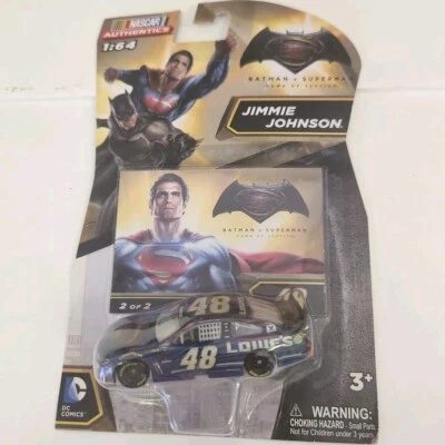 Подлинный гоночный автомобиль NASCAR Джимми Джонсона из Superman Batman Lowes Kobalt 1:64 Lionel - Изображение 1 из 4