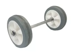 Räder & Achse für Bohnermaschine Einscheibenmaschine Floorboy XL 300 Ersatzteil - Bild 1 von 1