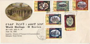 1981 Etiopía Arqueología 6 Valores Su Busta FDC MF71314 - Imagen 1 de 1