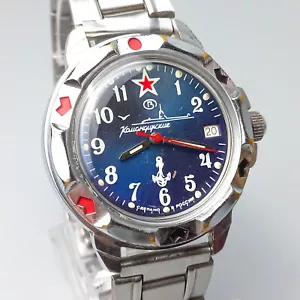 Soviet Watch Wostok Komandirskie Vintage Vostok Military Watch USSR Serviced - Picture 1 of 12