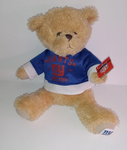 NY Giants Teddy Bear Plush NFL Stuffed Animal 2010 Good Stuff  12" Cover