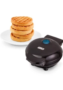 DASH DMW001BK Mini Maker for Individual Waffles, Hash Browns, Keto Chaffles w... - Picture 1 of 5