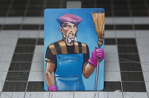 Tim prodigal Janitor | Satirical Altered Art MTG - Picture 1 of 4