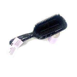 Beauty 360 Blow-Out Paddle Brush Black/White Marble Print Stiff Bristles - Picture 1 of 4