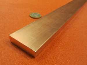 110 Copper Bar H02, 3/8" Thick x 1 1/2" Wide x 60 Inch Length - Picture 1 of 12