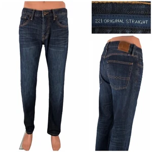 Lucky Brand Mens 31 X 32 Jeans 221 Original Straight Blue Cotton Stretch - Picture 1 of 12
