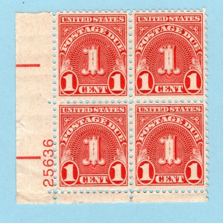 US Sc #J80 MNH 1931 Postage Due Plate Block - Image 1 of 1