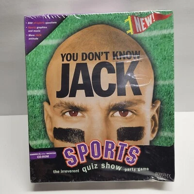 You Don’t Know Jack Sports Trivia Game (CD-ROM) New Sealed In Box CIB - Image 1 of 4