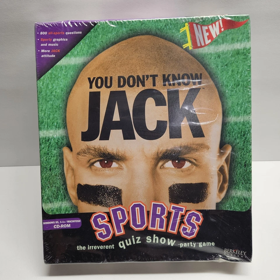 You Don’t Know Jack Sports Trivia Game (CD-ROM) New Sealed In Box CIB - Image 1 of 4