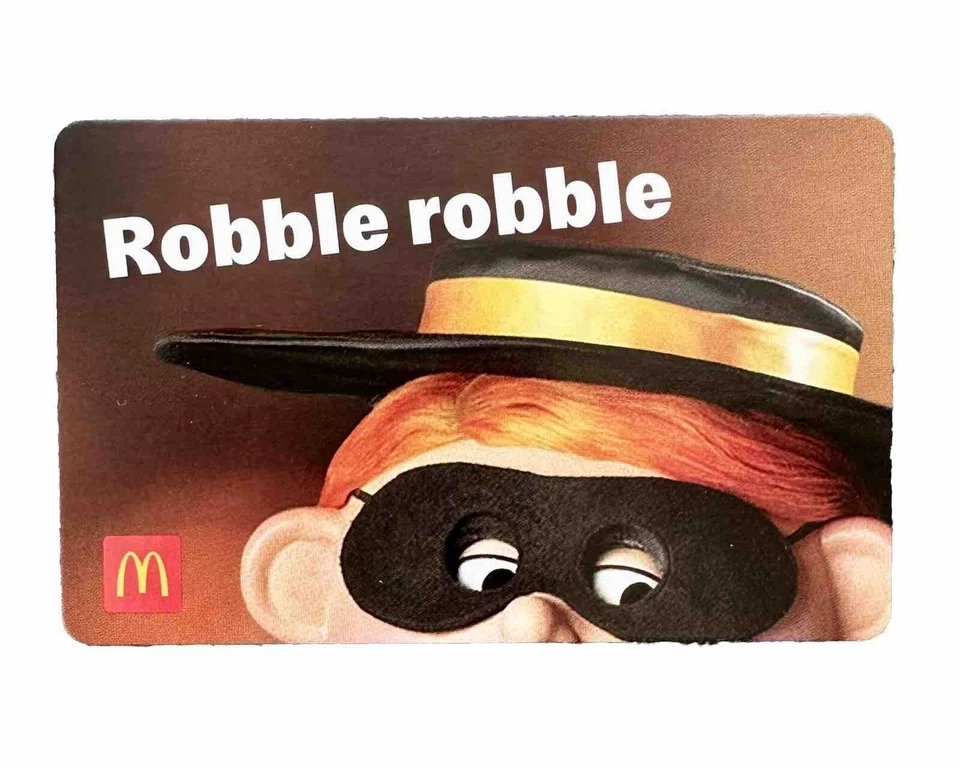McDonald’s Hamburgler GIFT CARD. NO CASH VALUE - Image 1 of 2
