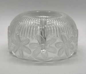 84% Full Lead Crystal Clear Glass Replacement Floral Lamp Shade Czech Republic - Picture 1 of 6