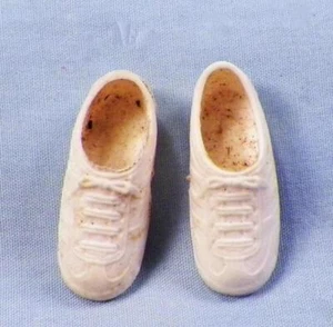 Barbie White Tennis Shoes Mattel #941 Tennis Anyone 1962 Vintage Sneakers - Picture 1 of 3
