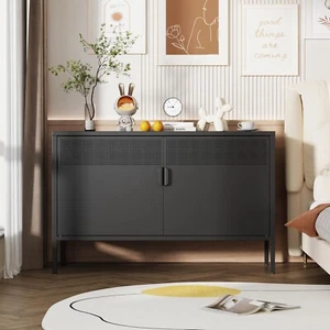 Cofar Storage Cabinets Metal Utility with Adjustable Shelf Living Room Bedroom - Picture 1 of 7