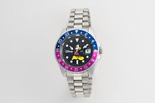 Mickey Another Heaven Watch GMT Master II vintage pepsi Analog Stainless Steel